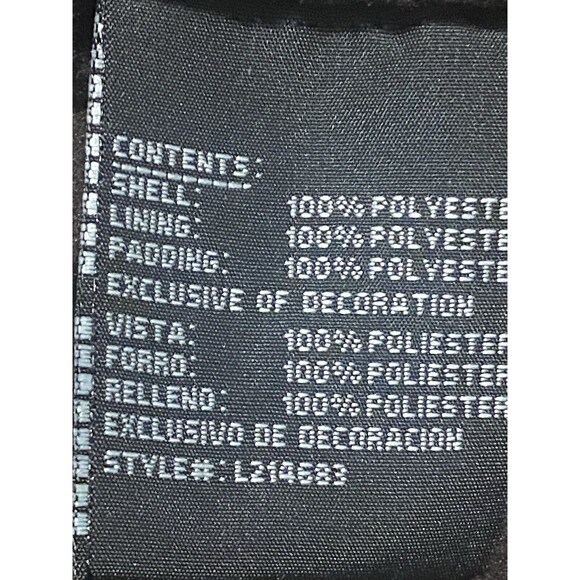 London Fog Red Hooded Quilted coat size 12 months snap buttons - Picture 8 of 9